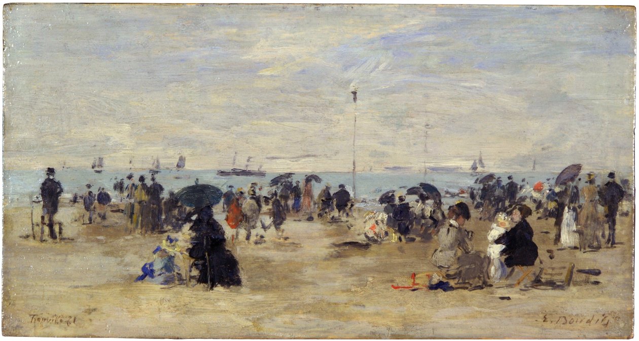 Trouville, Spiaggia da Eugene Louis Boudin