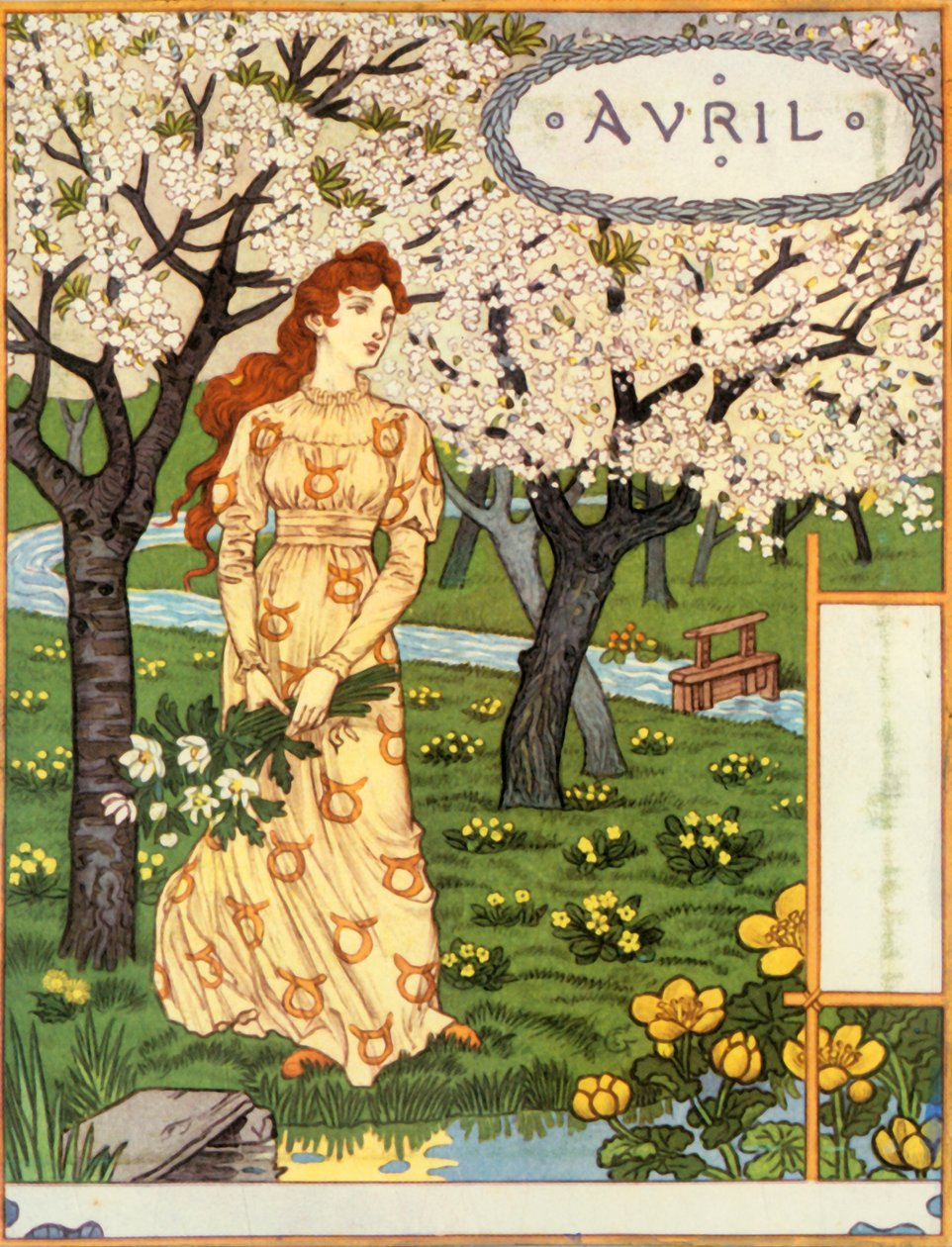 Aprile, 1896 da Eugene Grasset