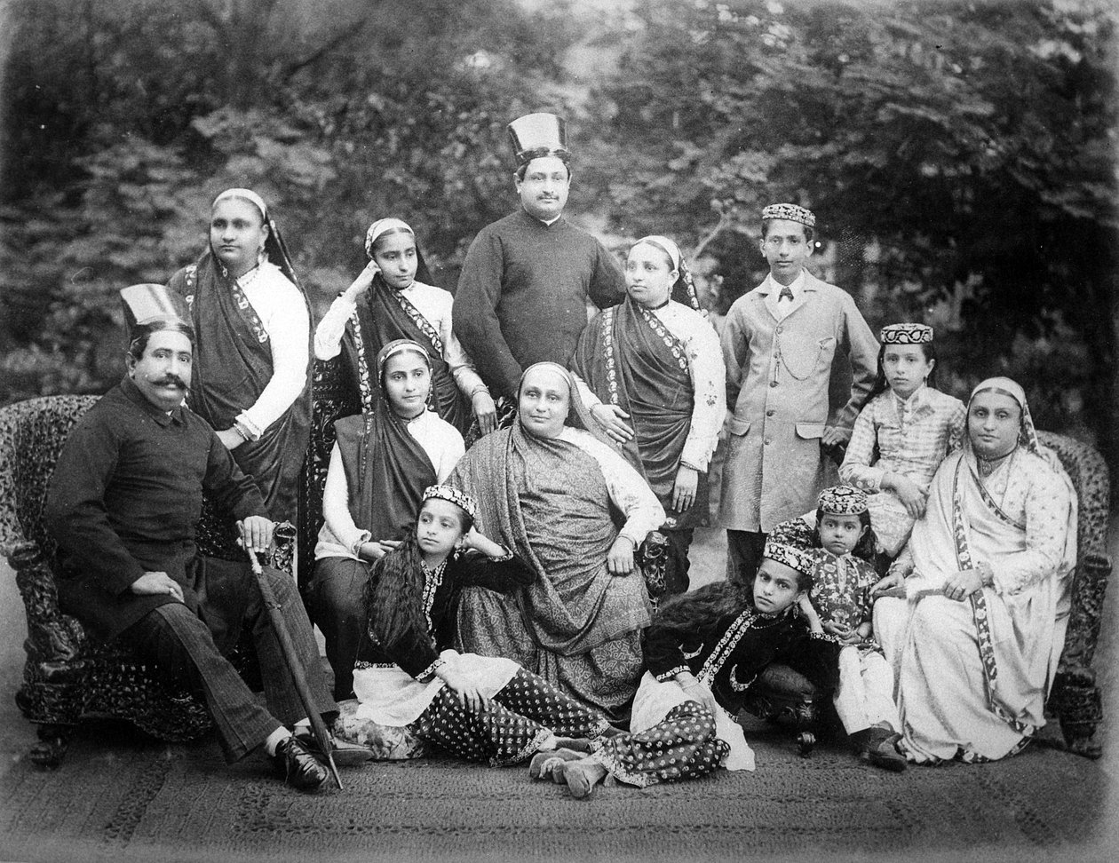 Famiglia Parsee, fine XIX secolo da European Photographer
