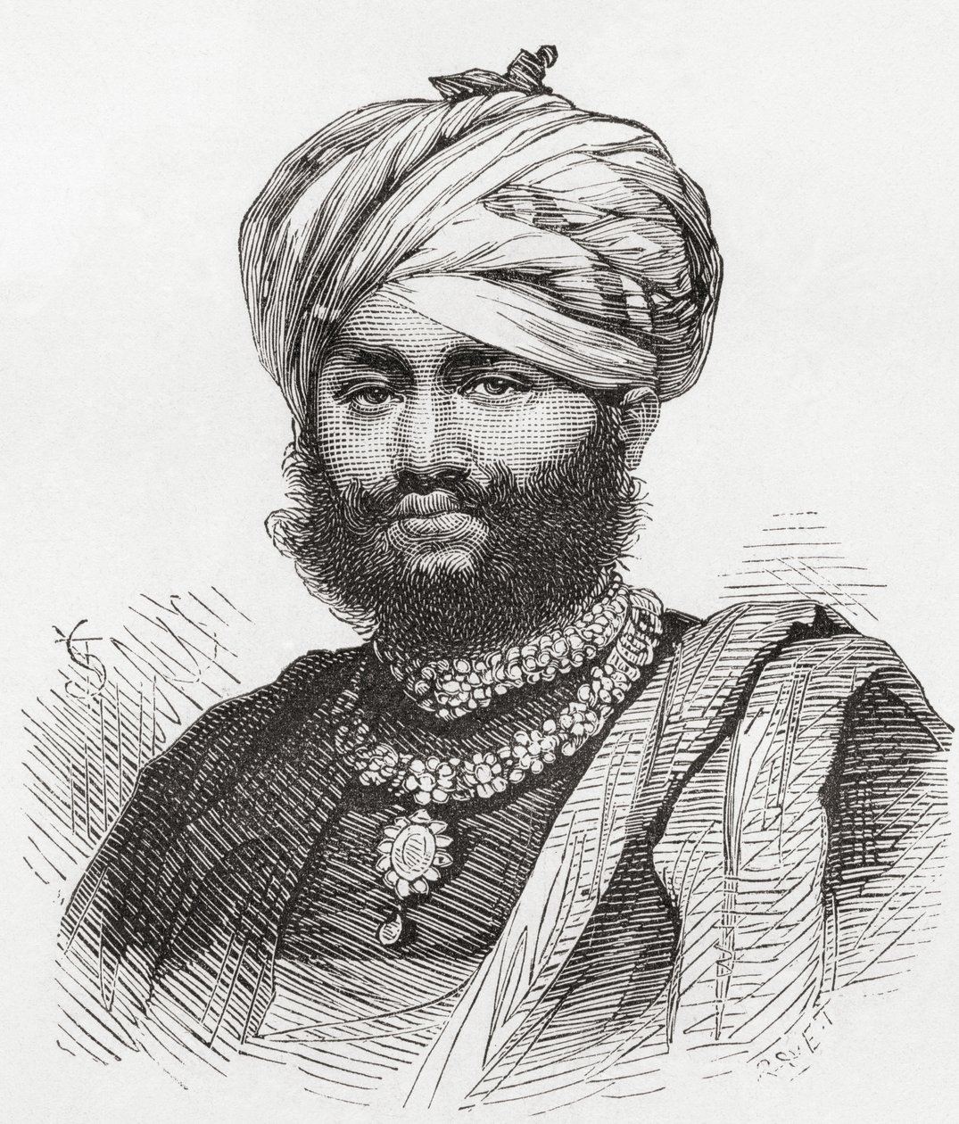 Maharao Pragmalji II, illustrazione da 