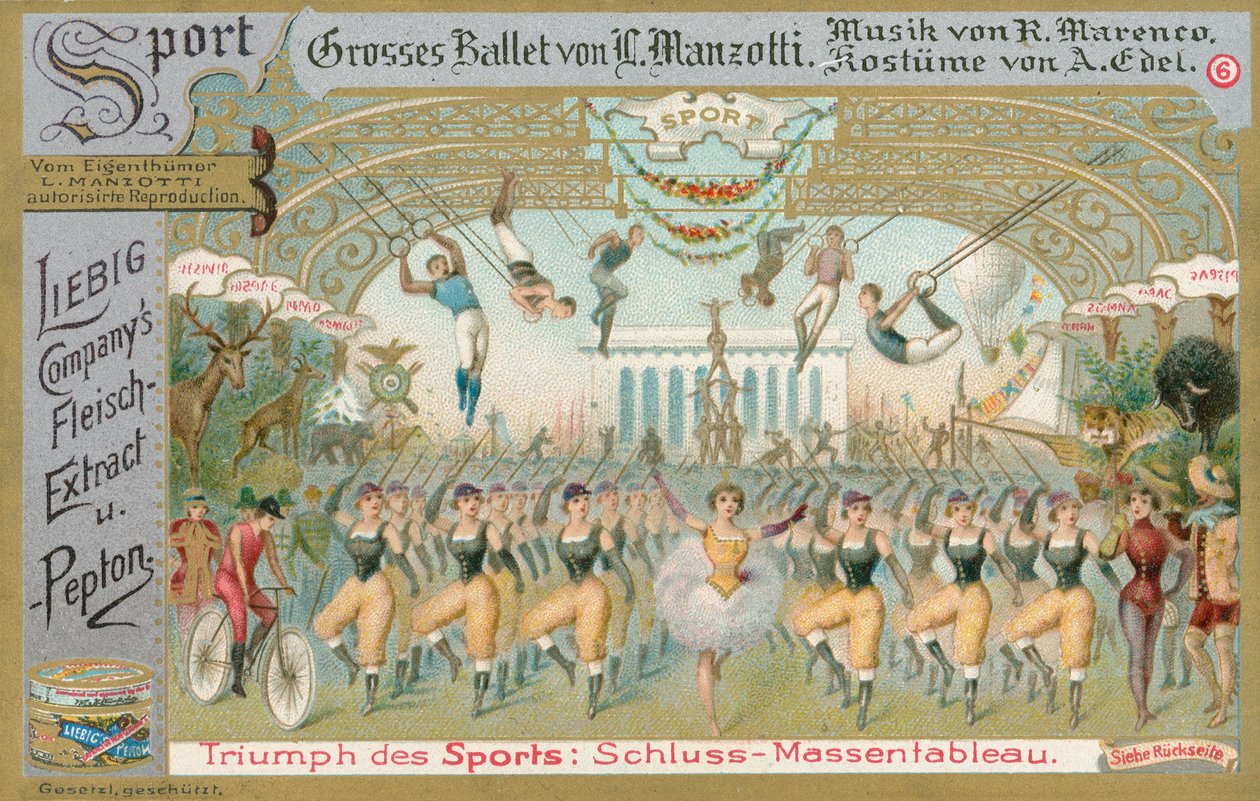 Balletto, carta Liebig, inizio XX secolo (cromo) da European School