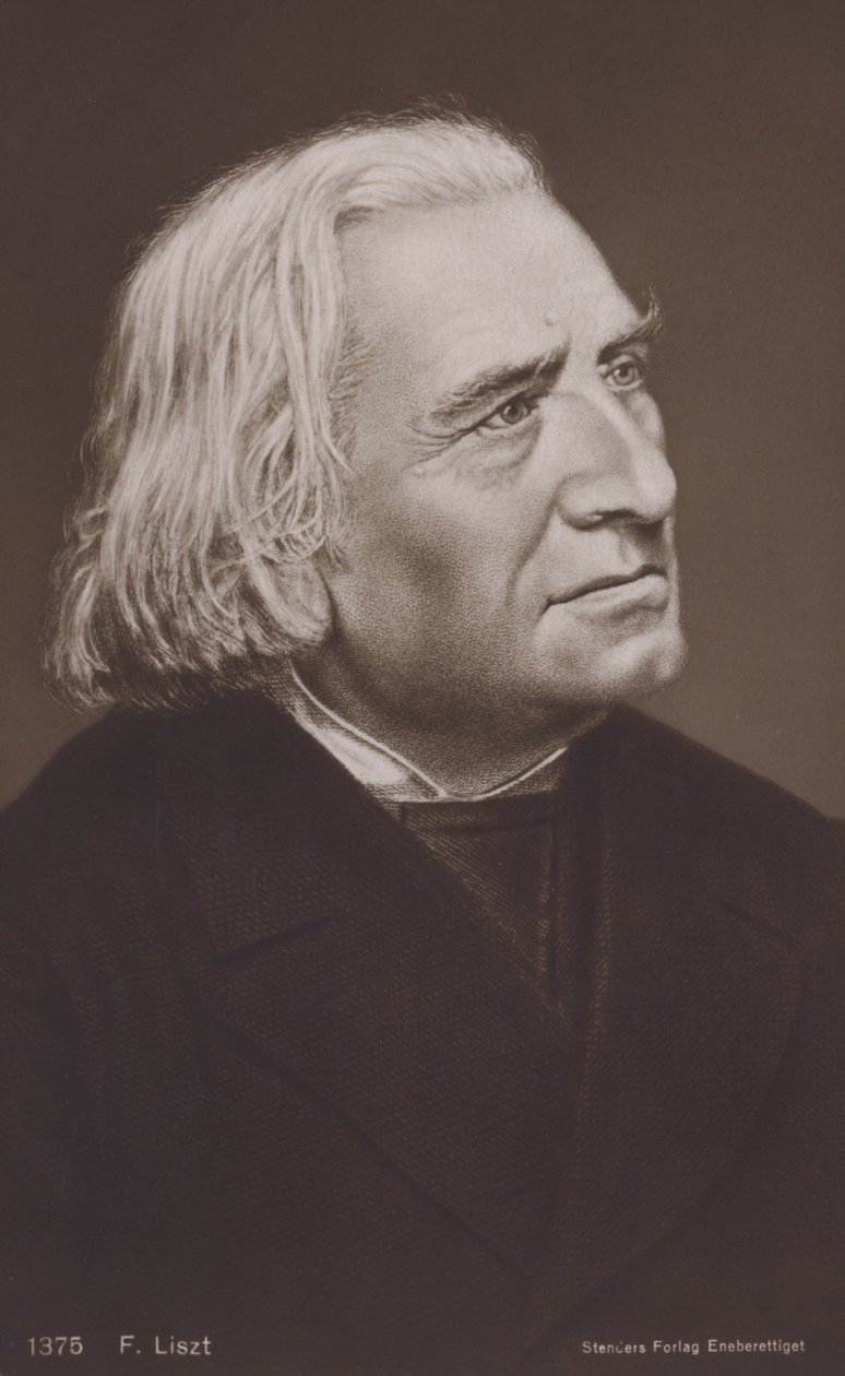 Franz Liszt, compositore ungherese (litografia) da European School