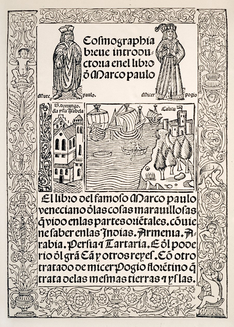 Frontespizio del Milione di Marco Polo da European School