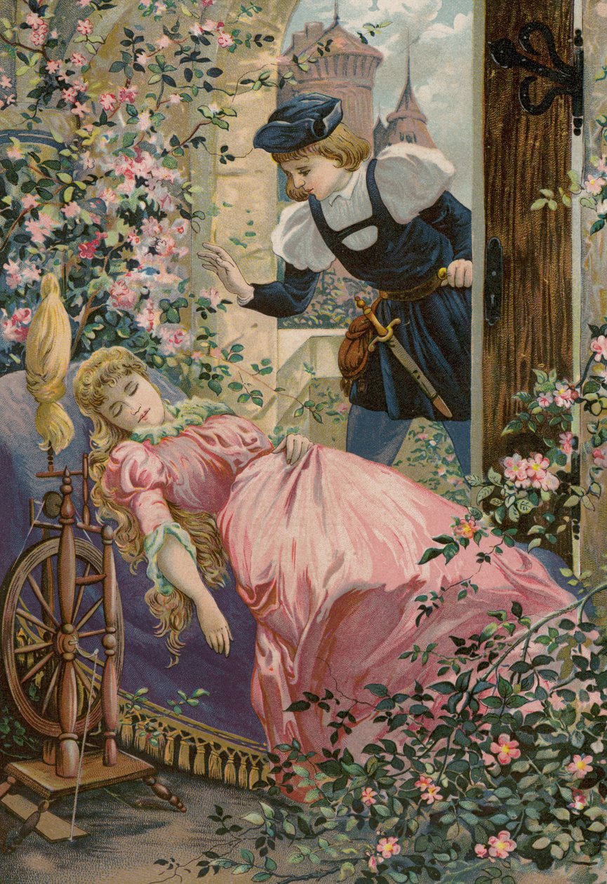 I racconti dei Grimm: Rosa di Briar (cromolito) da European School