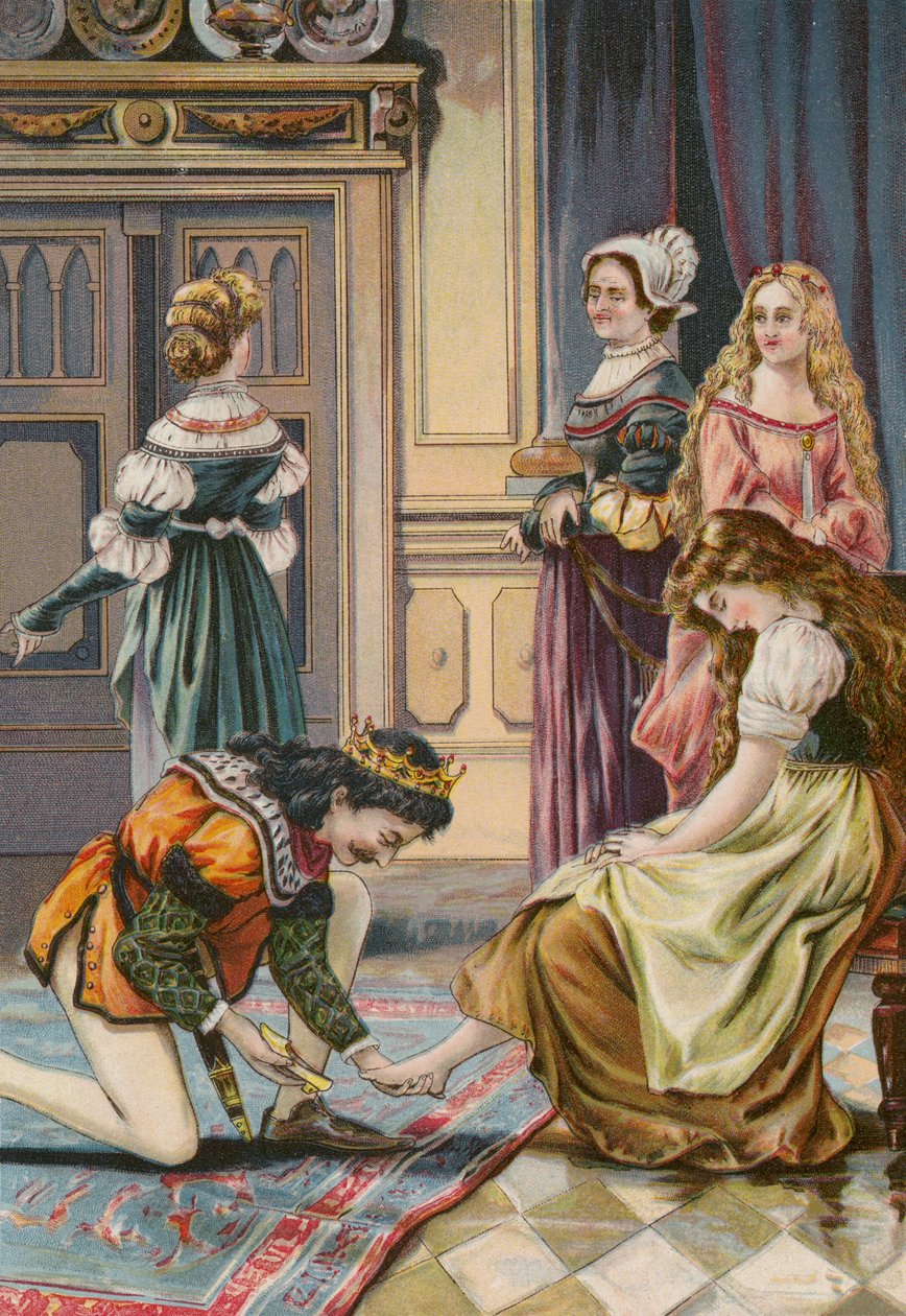 Fiabe dei Grimm: Cenerentola (cromolito) da European School