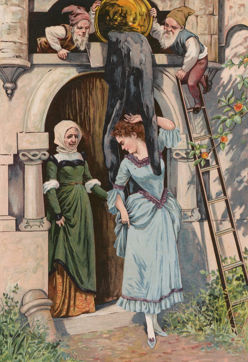 I racconti dei Grimm: Vecchia Madre Ghiaccio (cromolito) da European School
