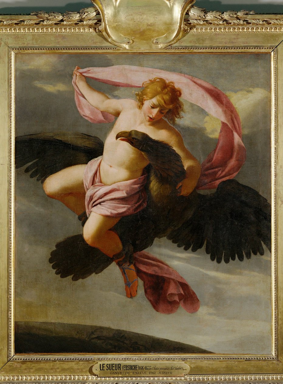 Il rapimento di Ganimede ... da Eustache (studio of) Le Sueur