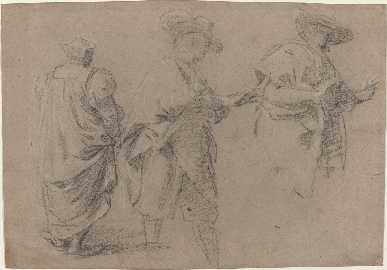 Un giudice e due avvocati gentiluomini da Eustache Le Sueur