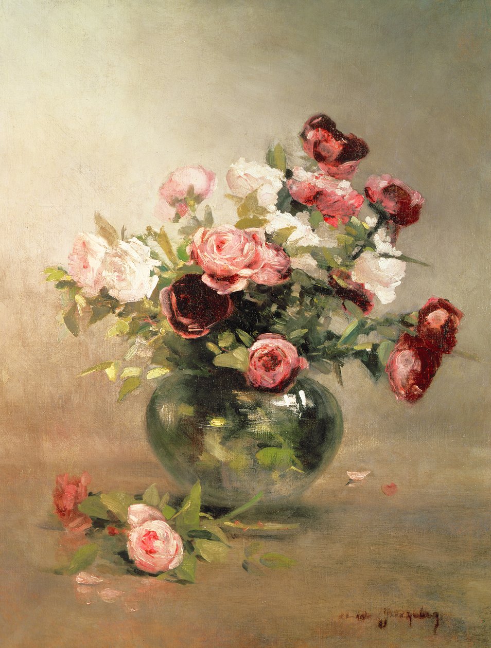 Vaso con Rose da Eva Gonzalès