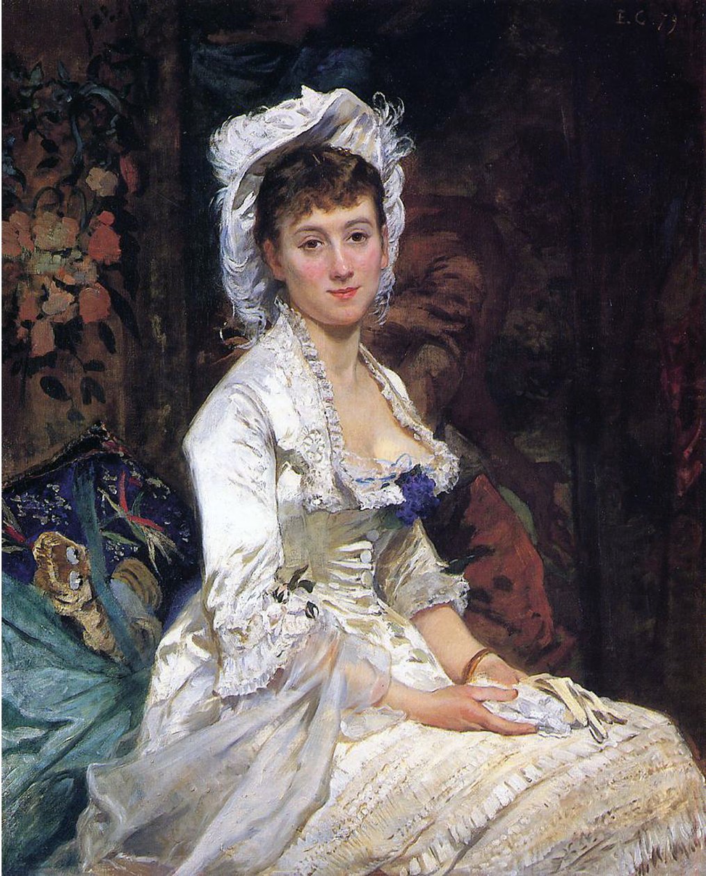 Donna in bianco, 1879 da Eva Gonzalès