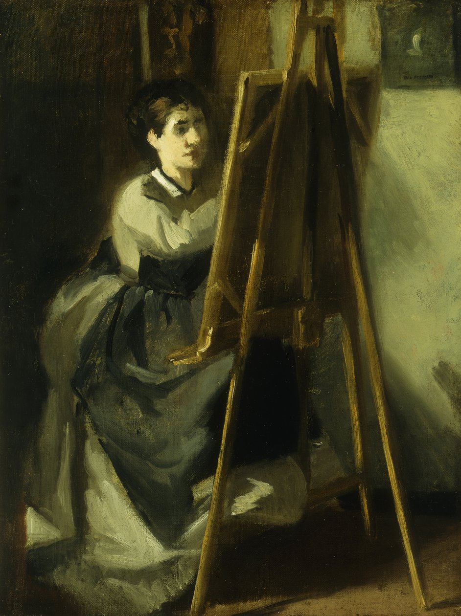 La Giovane Allieva, c.1870 da Eva Gonzalès
