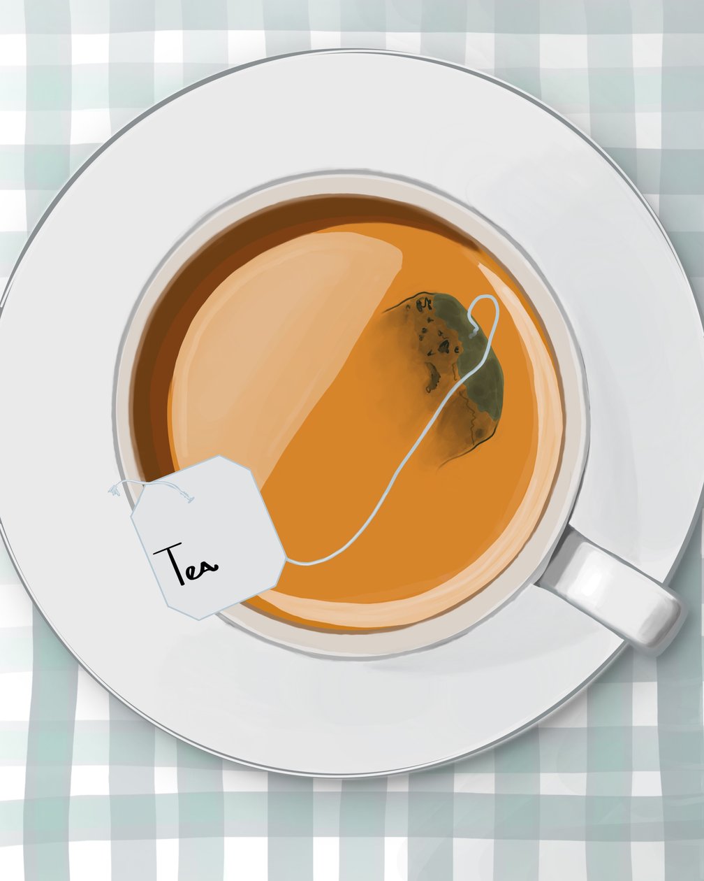 Tazza di tè, Brooklyn (arte digitale) da Evan Sklar