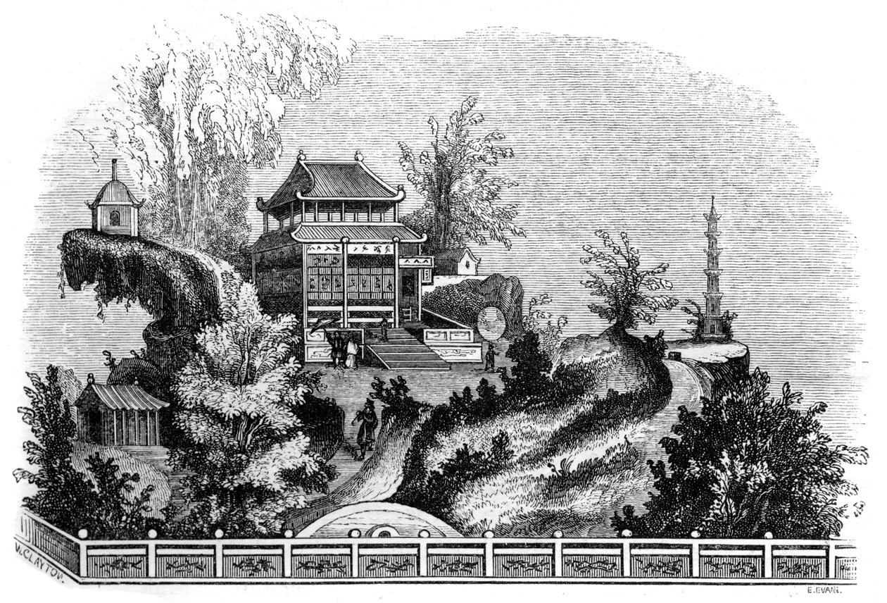 Villa estiva cinese, 1847 da Evans