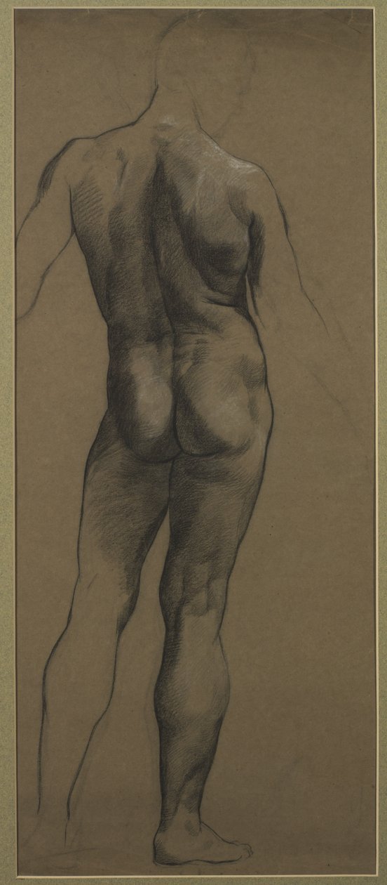 Studio di nudo maschile da Evelyn De Morgan