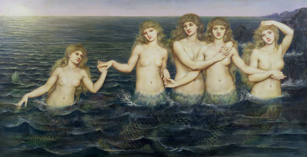 Le fanciulle del mare, 1885-86 da Evelyn De Morgan