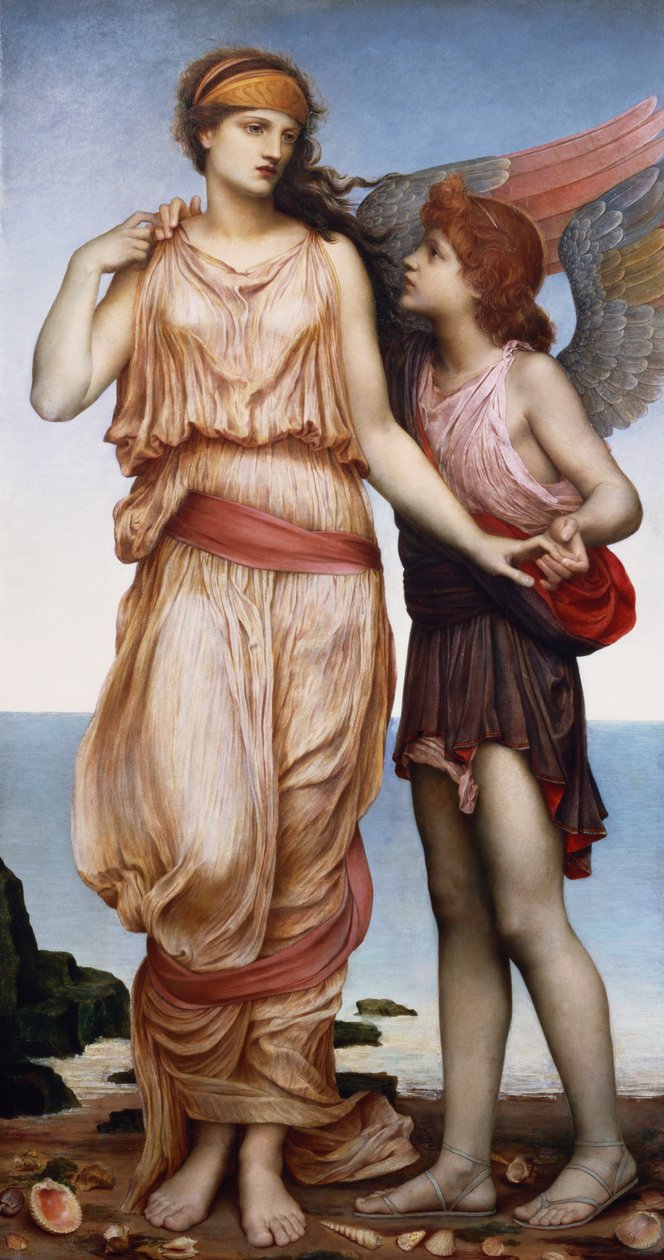 Venere e Cupido, 1878 da Evelyn De Morgan