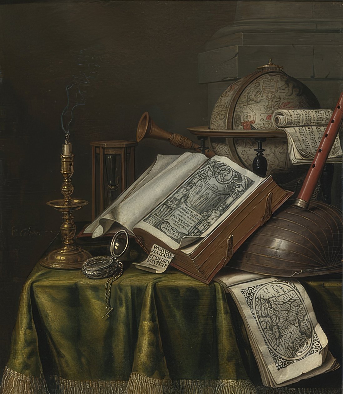 Natura morta vanitas da Evert Collier