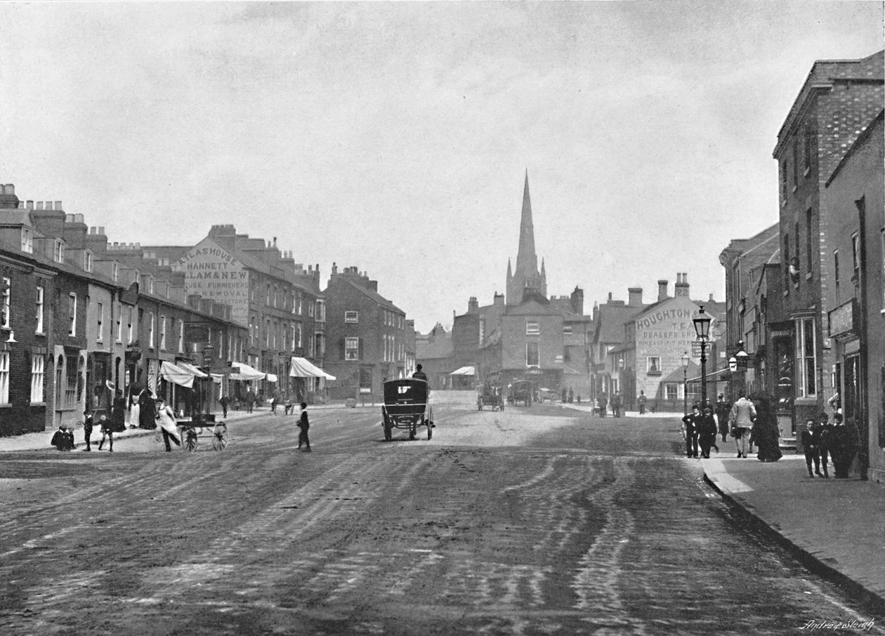 Westgate, Grantham, c1896 da Eyre and Spottiswoode