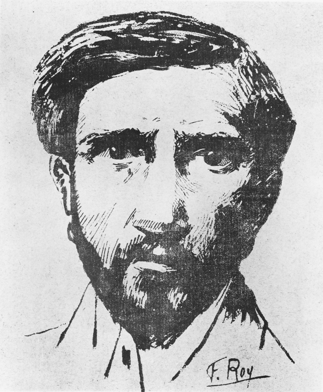 Ritratto di Charles Maurras da F. Roy