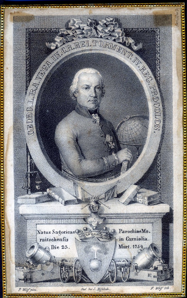 Ritratto di Jurij Vega da F. Wolf