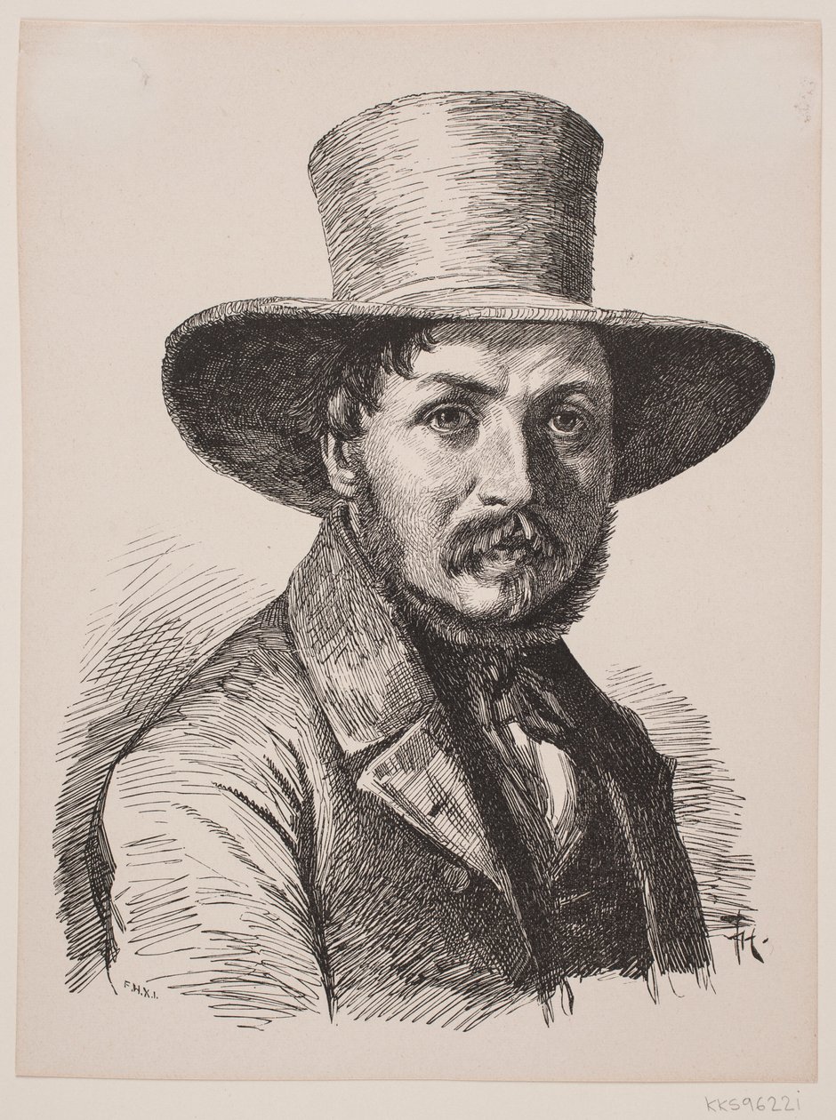 Ritratto di Christen Købke da F. Hendriksen