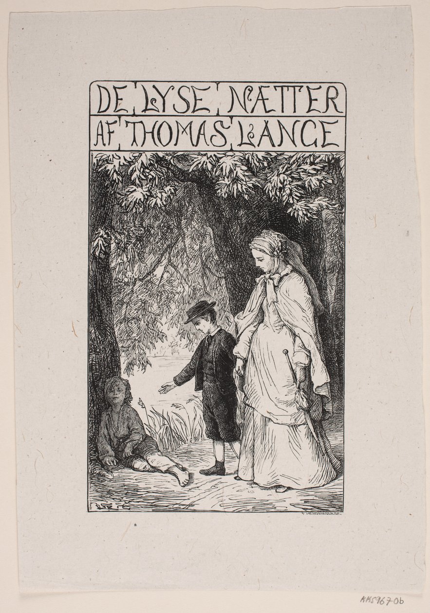 Pagina del Titolo per Th. Lange "Le Notti Chiare" da F. Hendriksen
