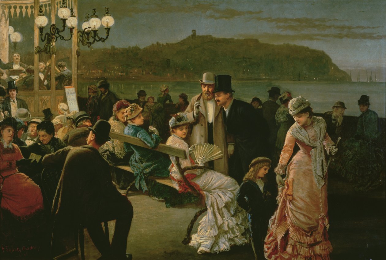 Scarborough: Spa di Notte, c.1879 da F. Sydney Mauchamp