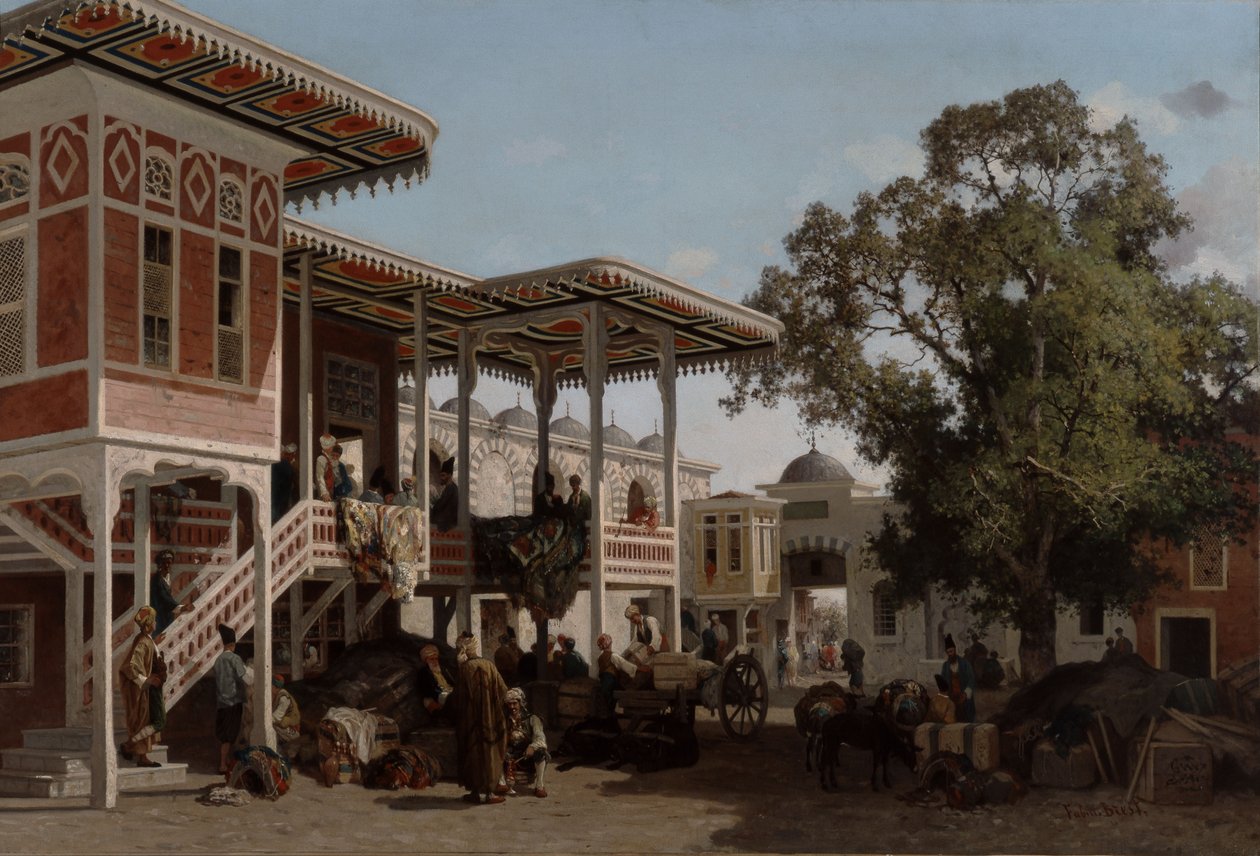 Un caravanserraglio a Trebisonda, Turchia da Fabius Brest