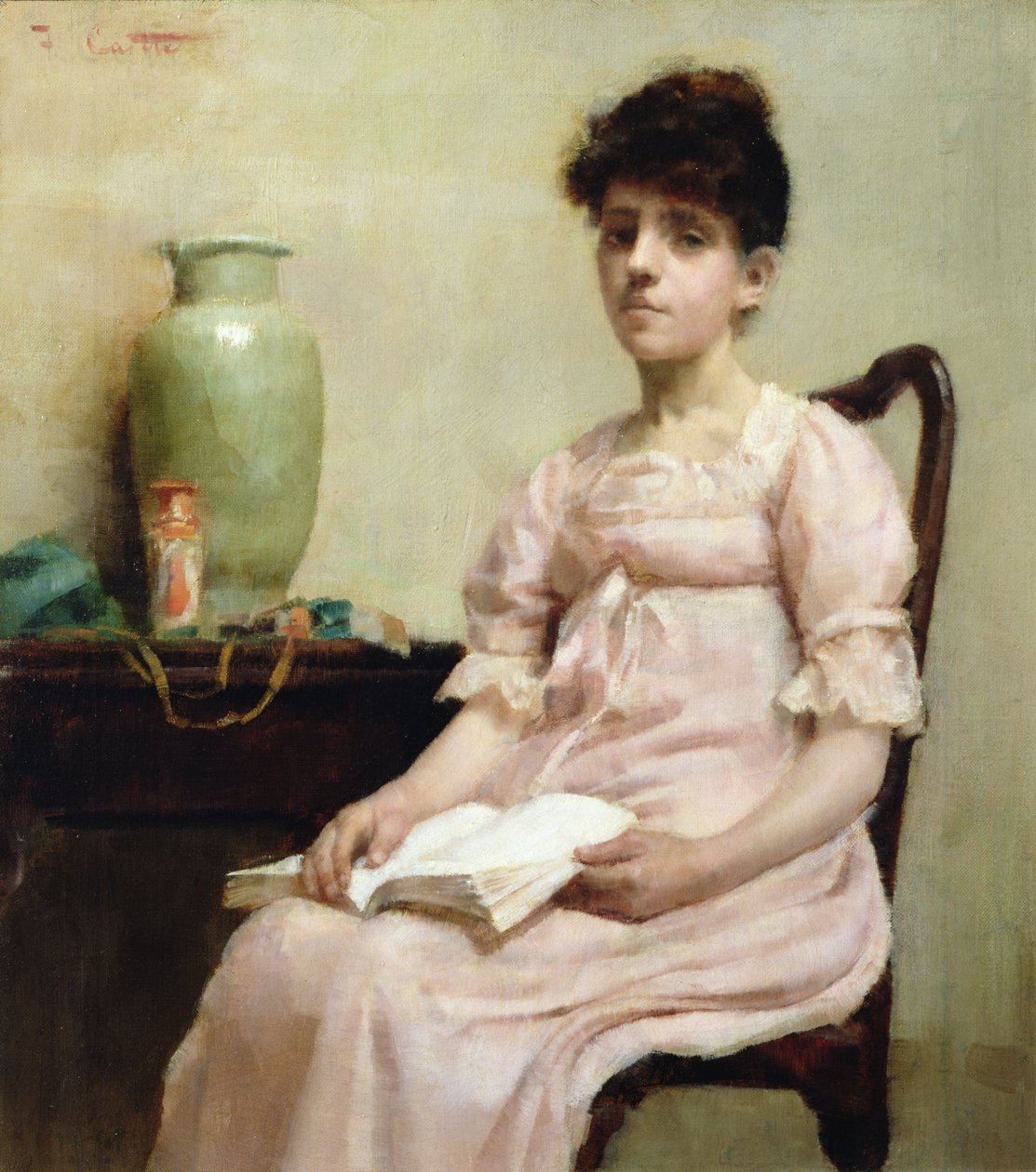 Signora che Legge da Fanny Caille