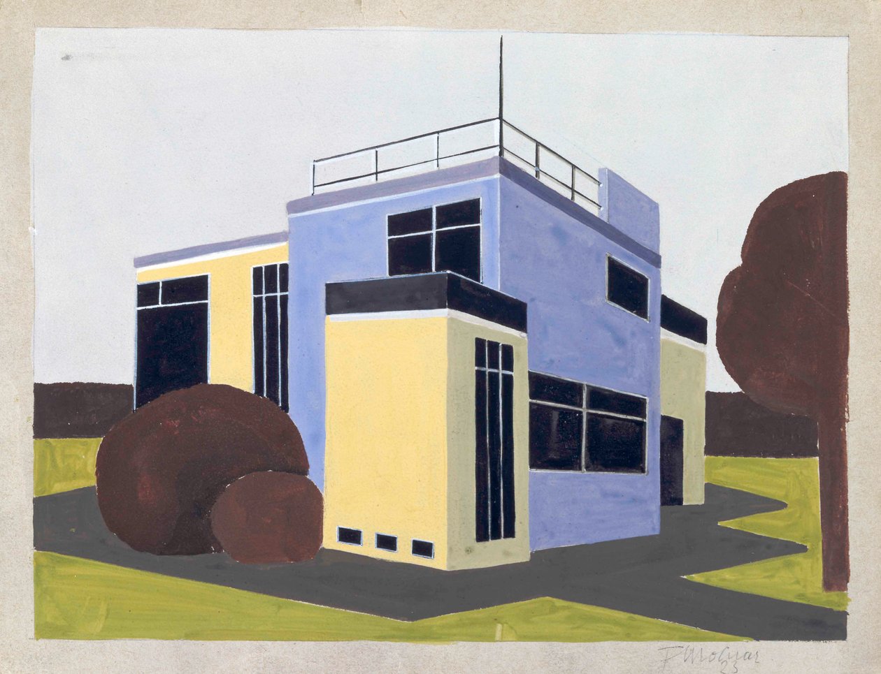 Progetto per una Casa Indipendente, 1923 da Farkas Molnar