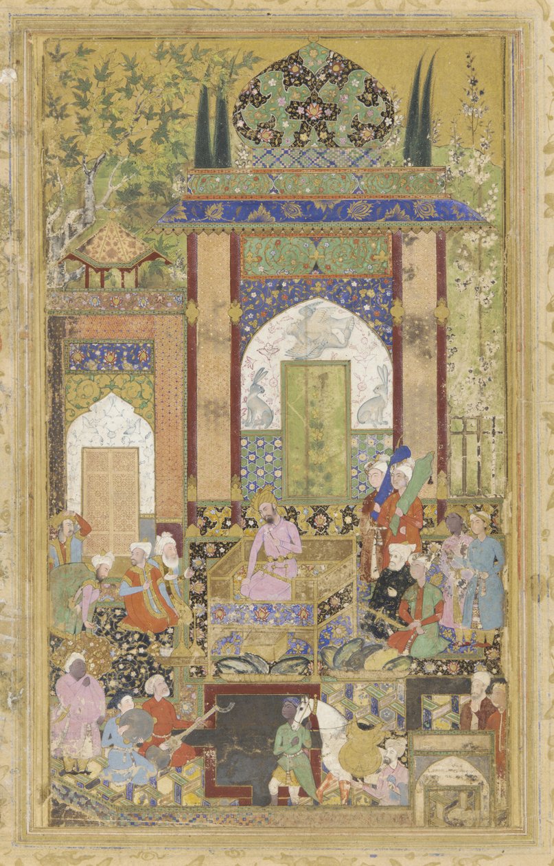 Babur riceve un cortigiano da Farrukh Beg