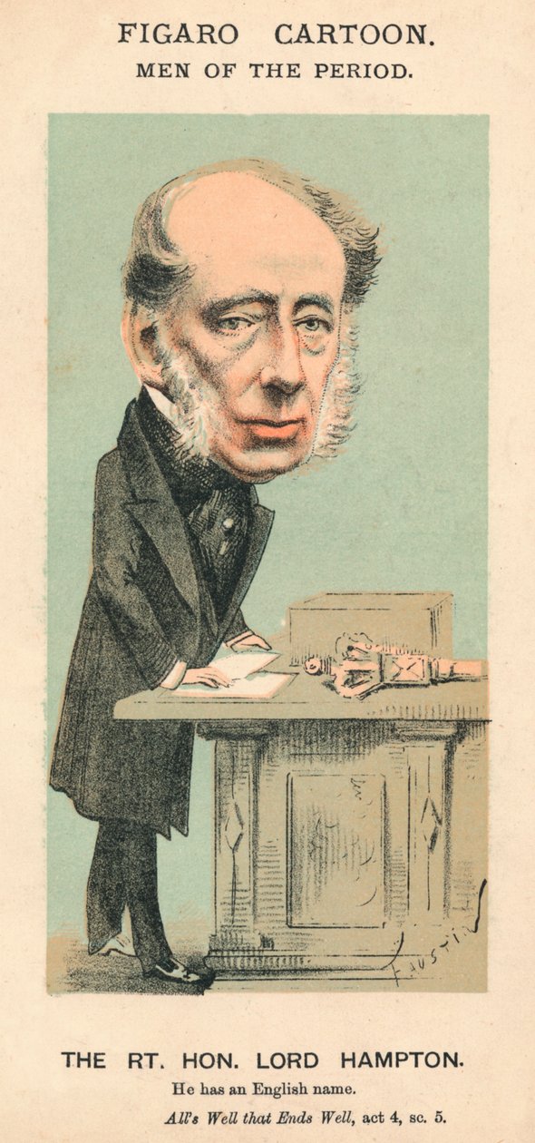 Il Rt. Hon. Lord Hampton, c1870 da Faustin