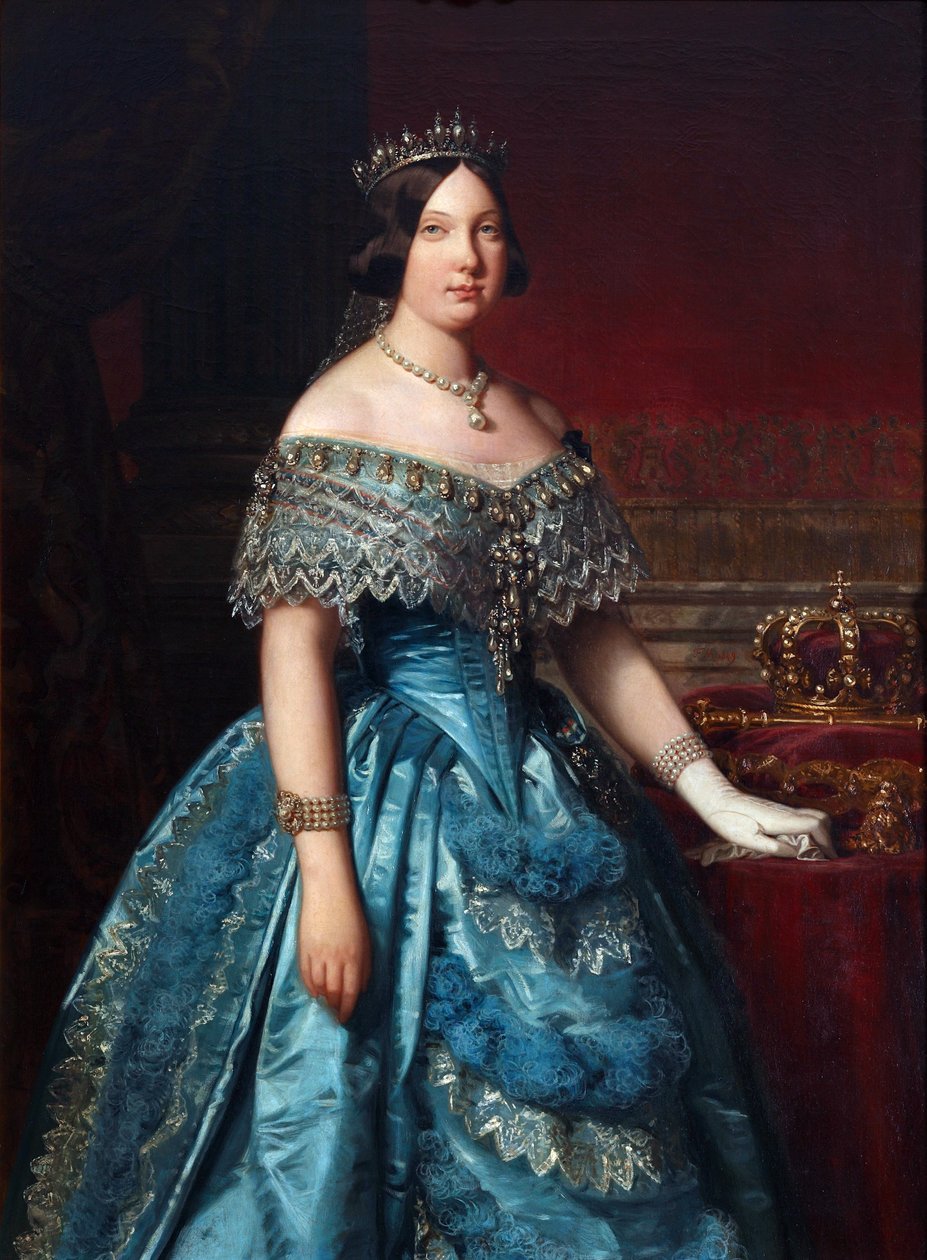 Isabella II di Spagna da Federico de Madrazo y Kuntz