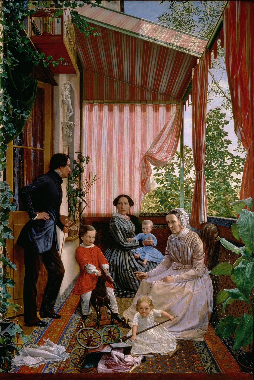 Sul Balcone da Fedor Mikhailovich Slavyansky