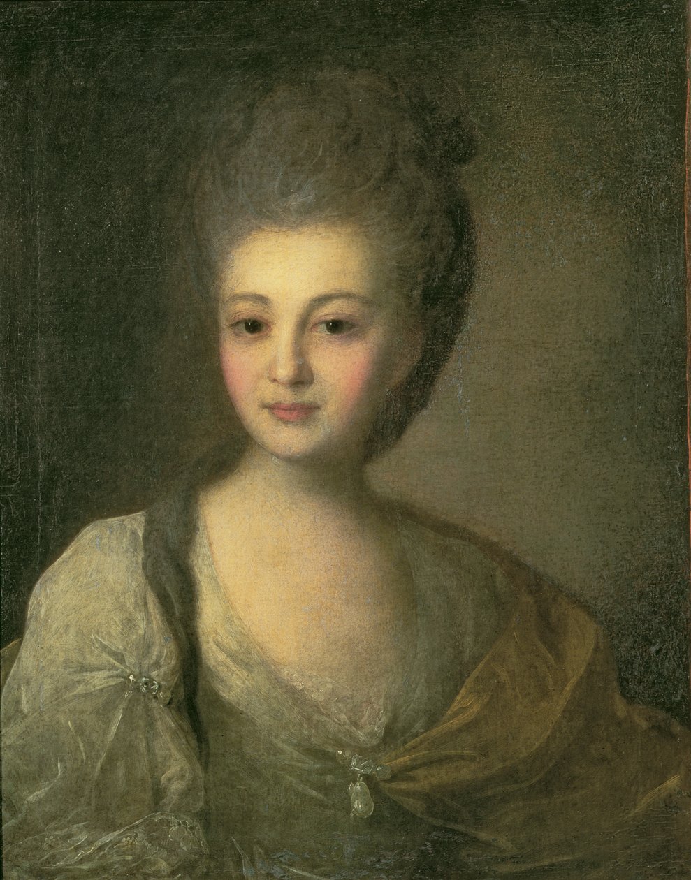 Ritratto di Aleksandra P. Struyskaya (1754-1840), 1772 da Fedor Stepanovich Rokotov