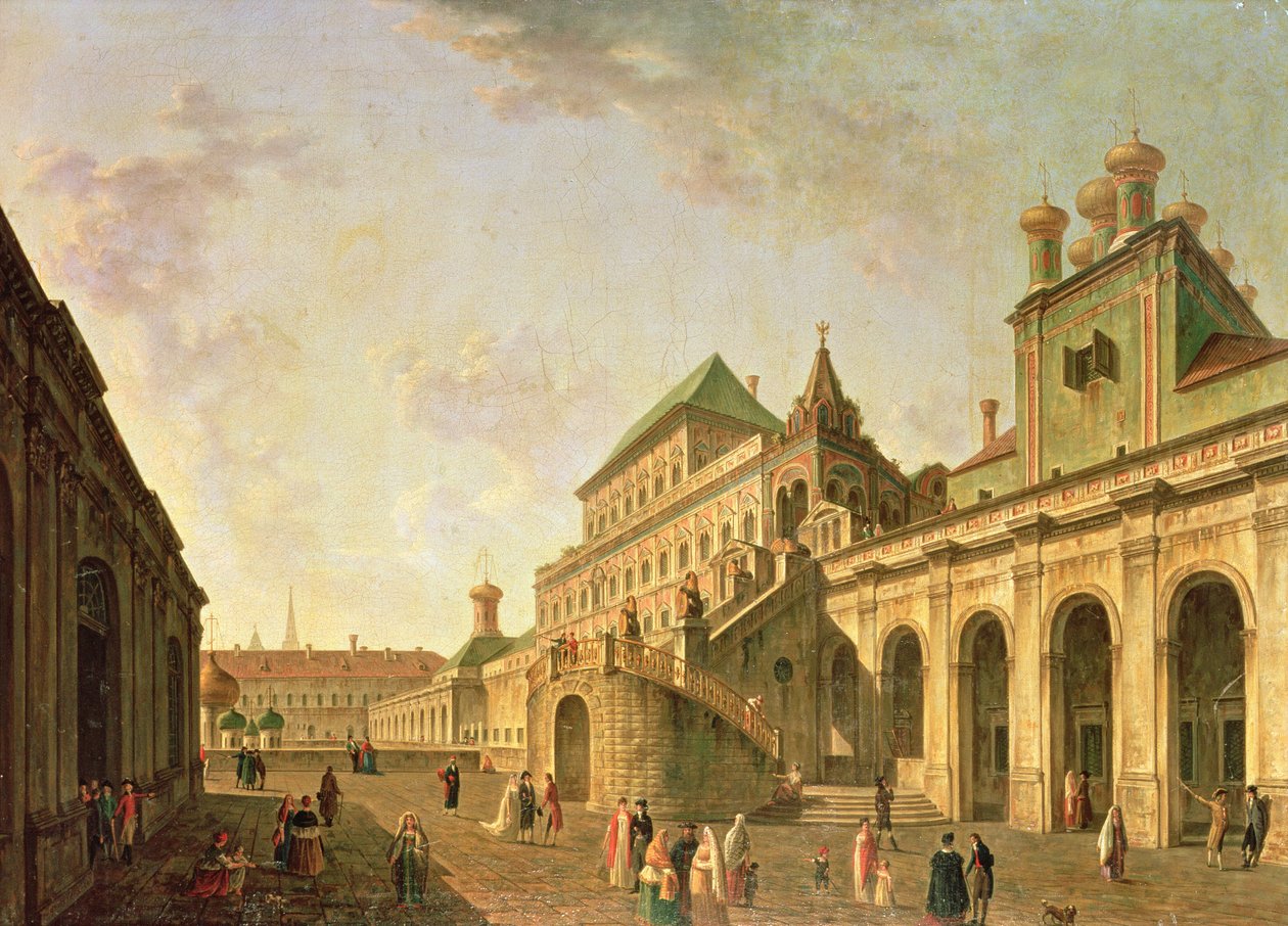Il terreno del boiardo nel Cremlino di Mosca, 1801 da Fedor Yakovlevich Alekseev