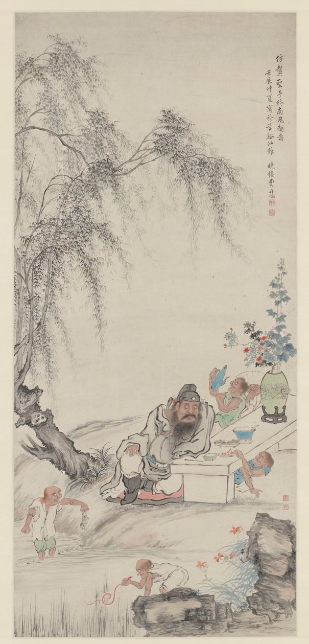Zhong Kui e i suoi assistenti sotto i salici da Fei Danxu