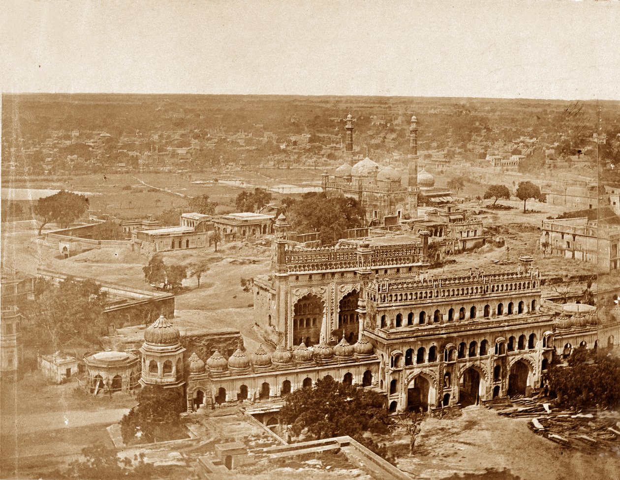 Panorama di MachiBoran, Lucknow da Felice Beato