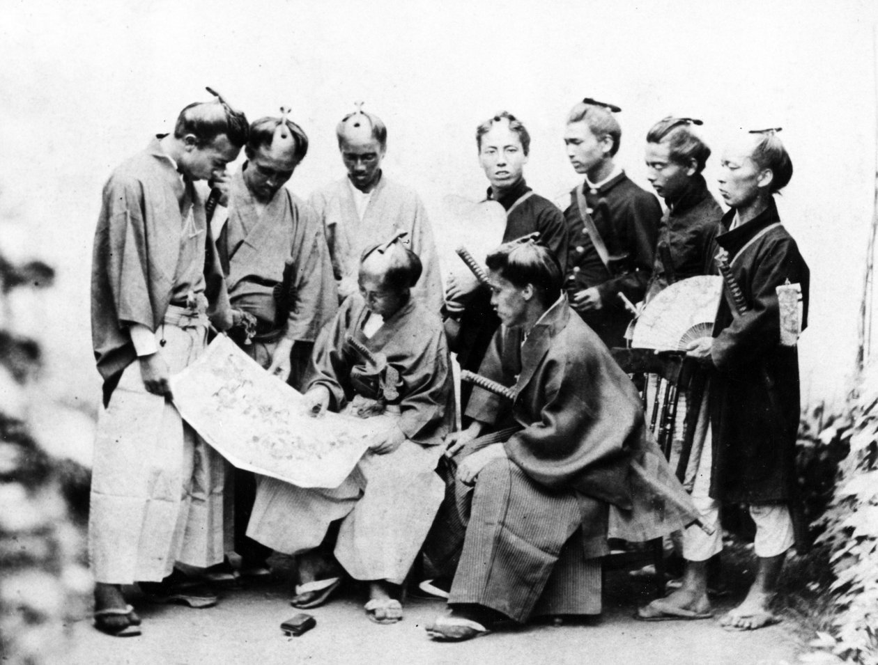 Samurai, c.1868 da Felice Beato