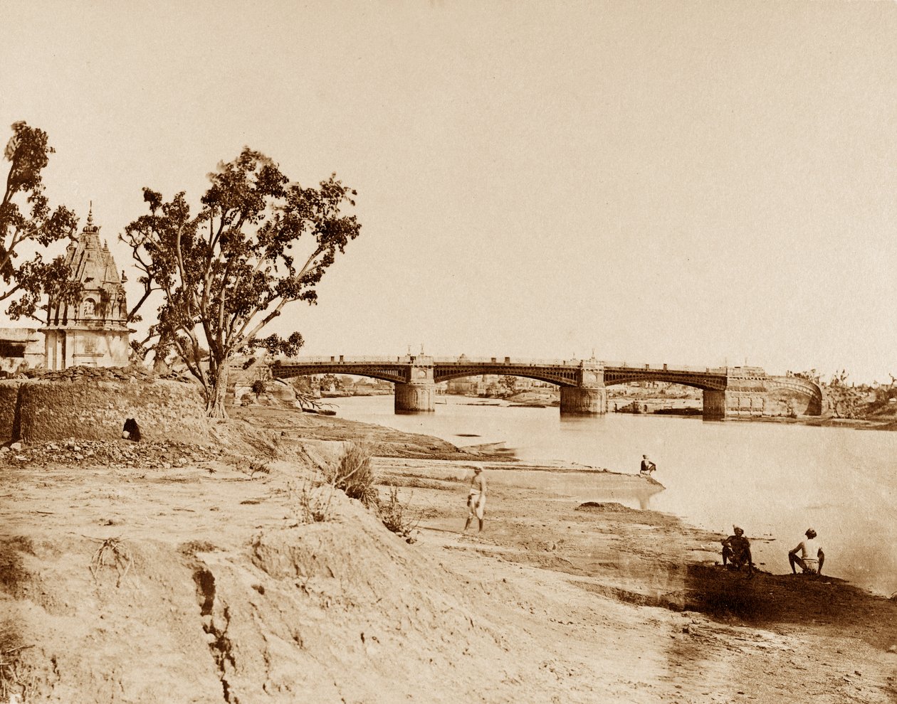 Il Ponte di Ferro, Lucknow da Felice Beato