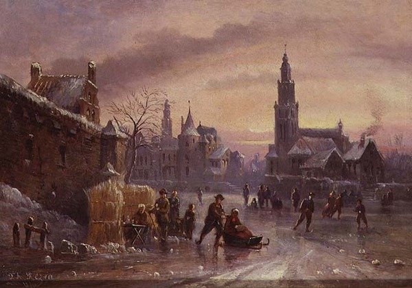 Scena di neve da Felice A. Rezia