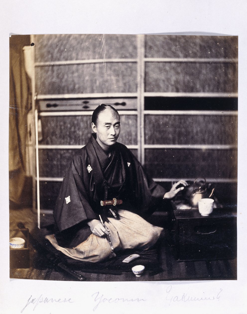 Uno Yaconin giapponese, c.1864-1866 da Felice Beato