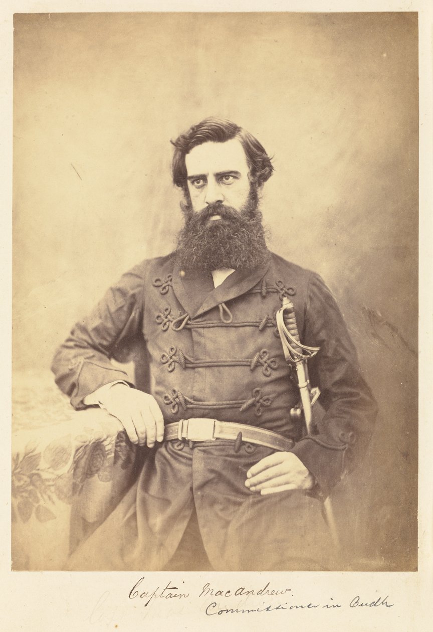 Capitano MacAndrew. Commissario a Oudh da Felice Beato