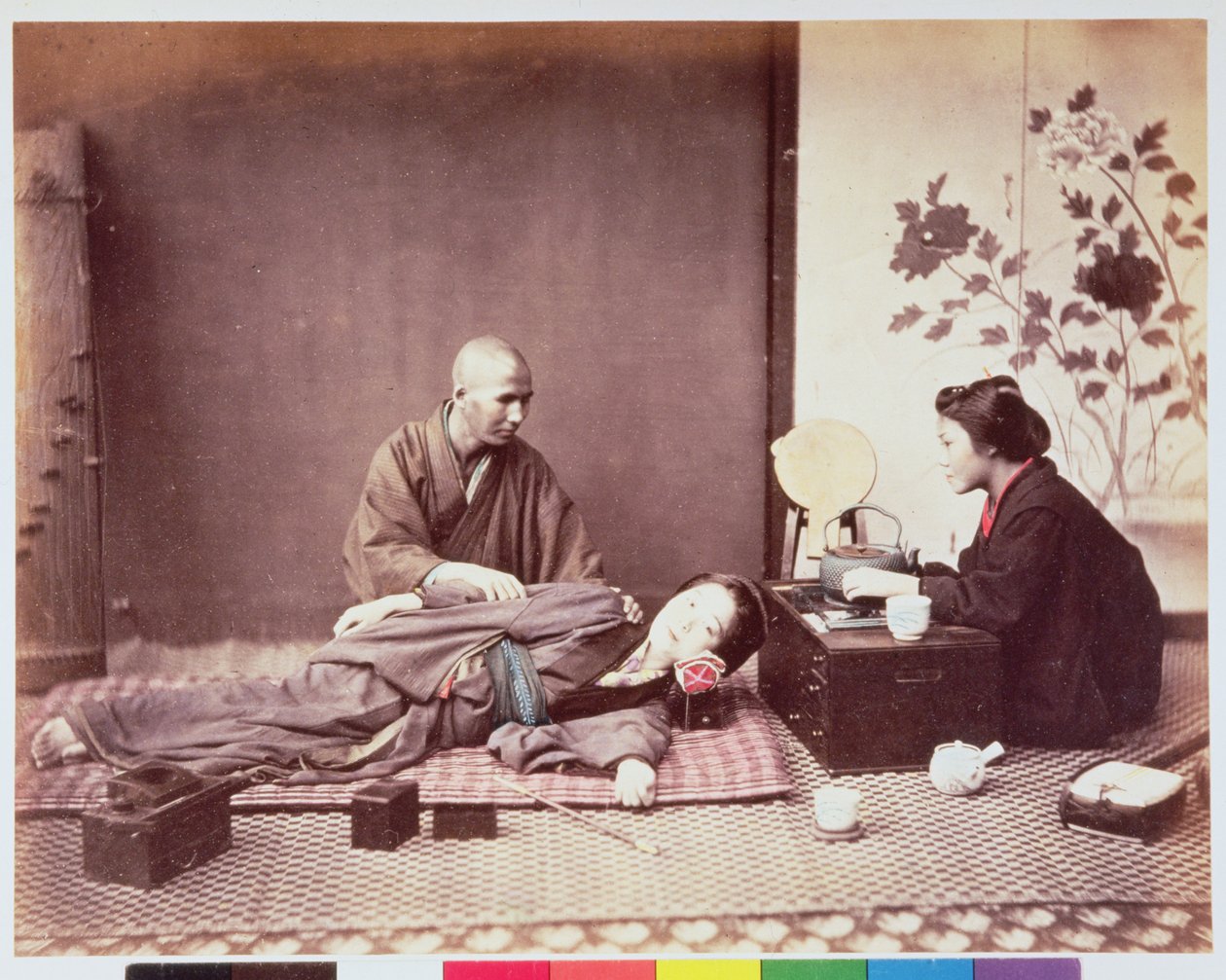 Massaggiatore giapponese, c.1890 da Felice Beato