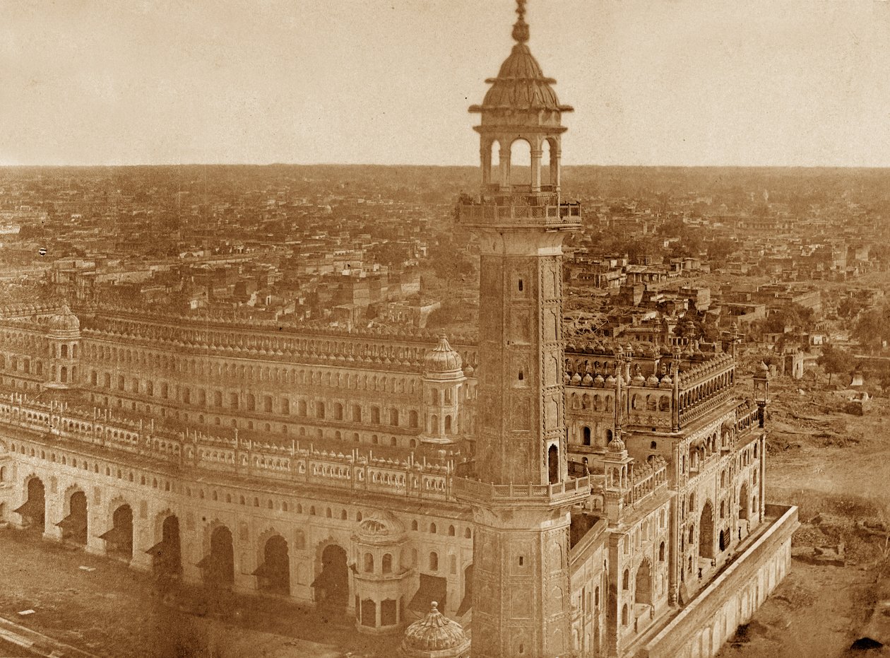 Panorama di MachiBoran, Lucknow da Felice Beato