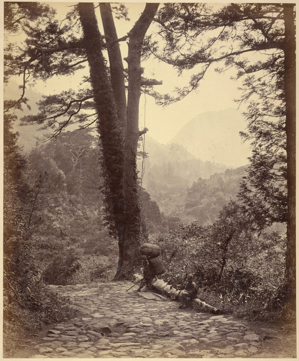 Vista sul passo di Hakone da Felice Beato
