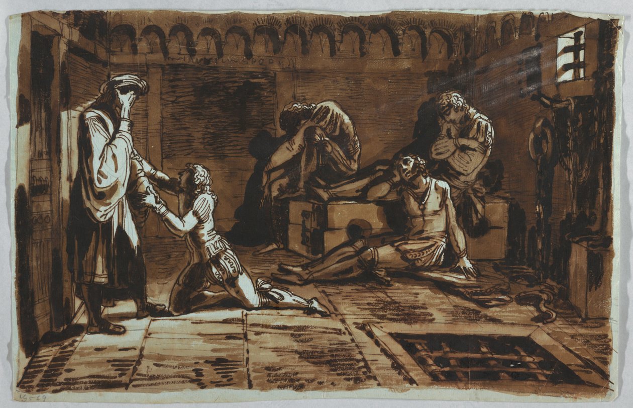 Morte del conte Ugolino e dei suoi figli da Felice Giani