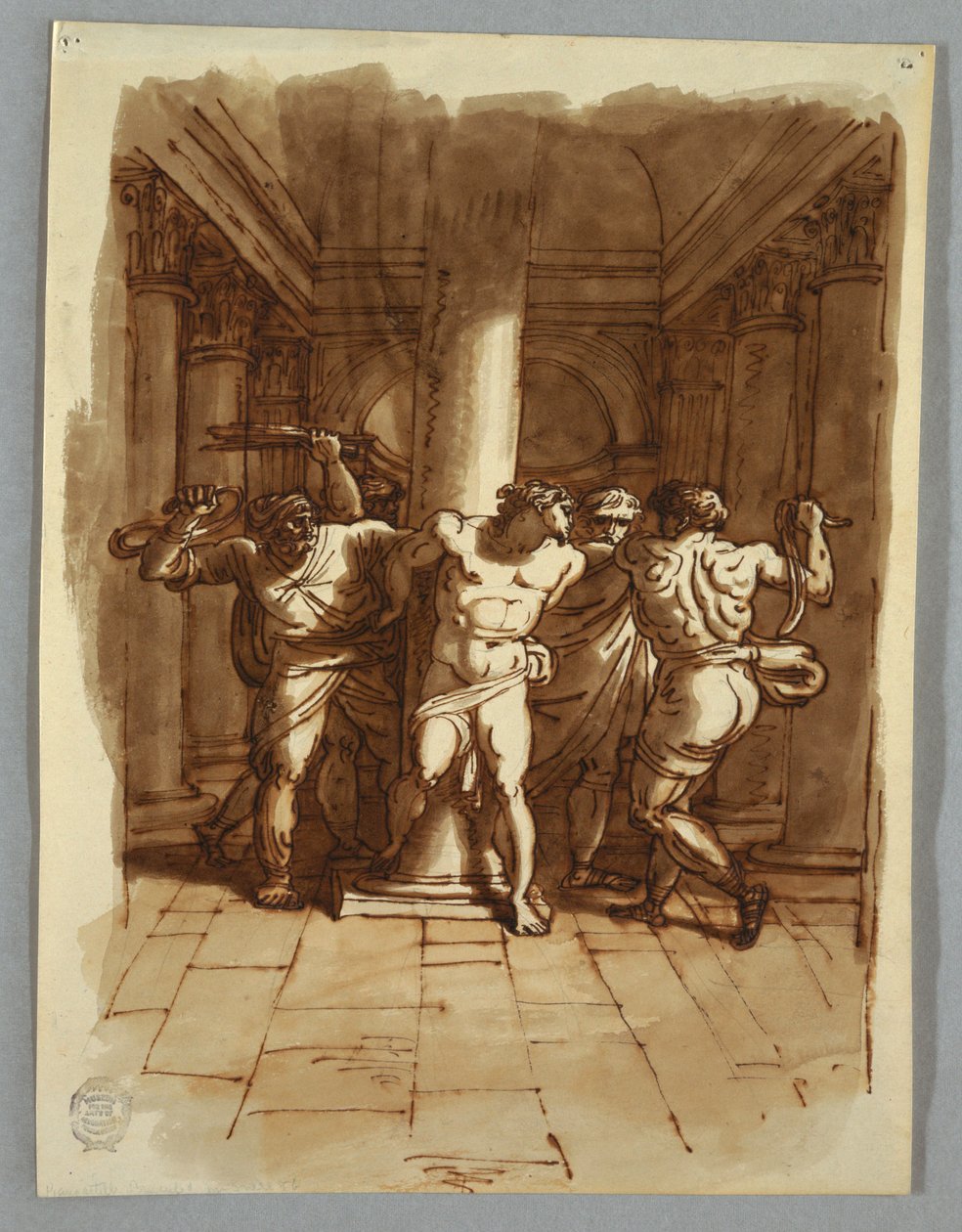 Disegno, pagina di taccuino da Felice Giani