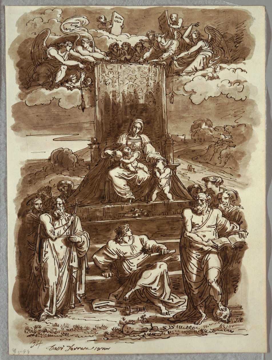 Madonna in trono da Felice Giani