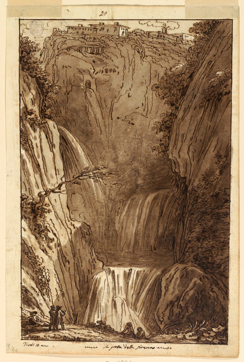 La grotta della sirena a Tivoli da Felice Giani